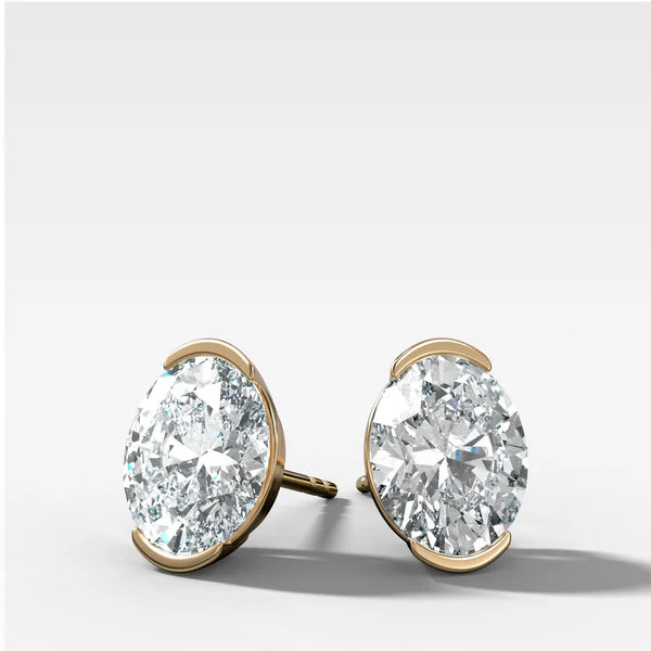Half Bezel Studs