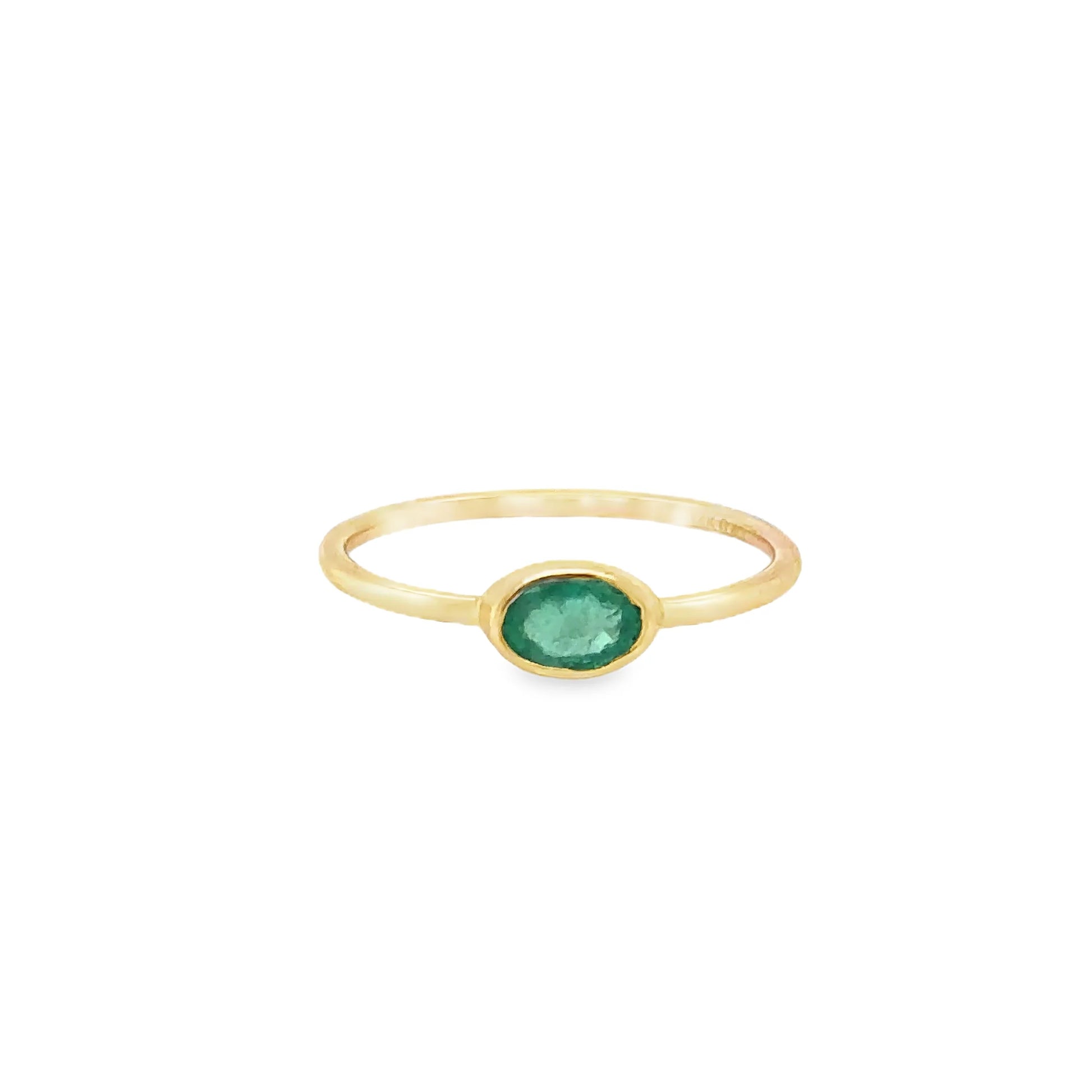 Slim Single Stone Ring